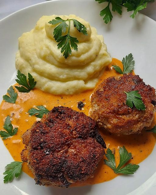 Frikadellen Mit Kartoffelbrei Und Zwiebelrahmsoße: Ein Klassiker Der ...